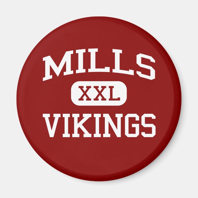 Imán Mills - Vikings - High - Millbrae California (Frente)