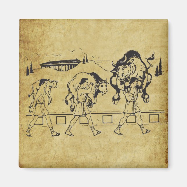 Imán Milo de Croton y el toro - Motivación del gimnasio (Frente)