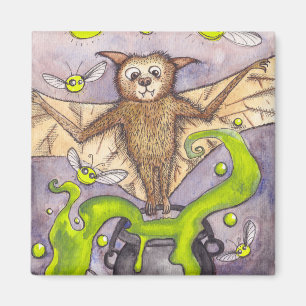 Imán Mimán Bat & Cauldron