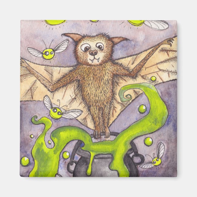 Imán Mimán Bat & Cauldron (Frente)