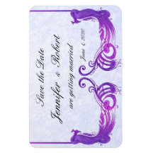 Mimán Boda de pavo real morado