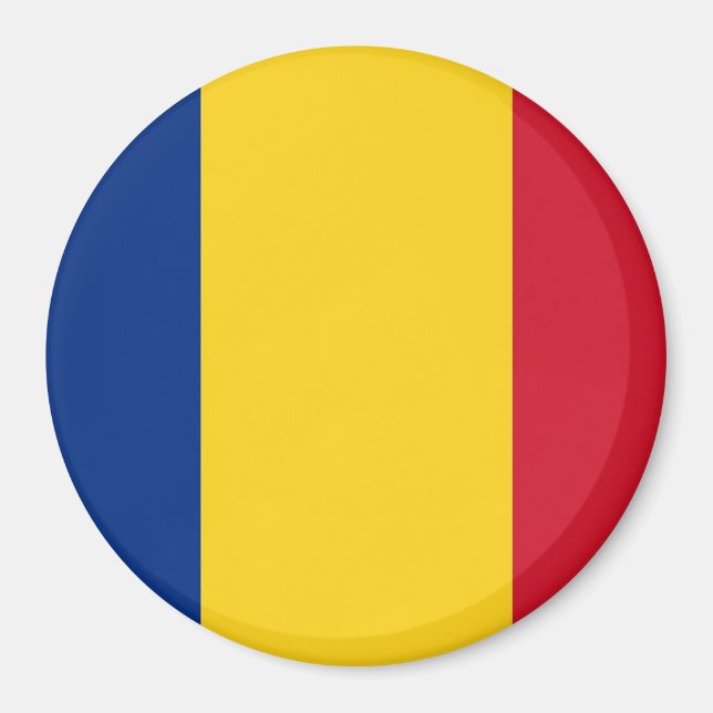 Imán Mimán con bandera de Rumania (Frente)