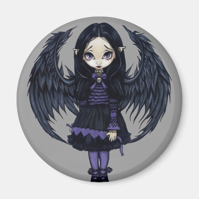 Imán Mimán "Corazones de papel morado" (Frente)