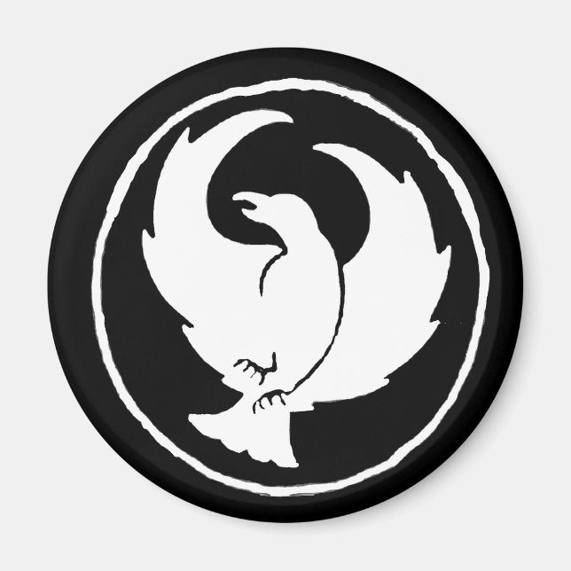 Imán Mimán Crowfoot en blanco, redondo o cuadrado (Frente)