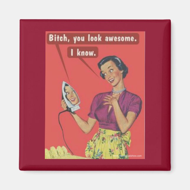 Imán Mimán cuadrado (Frente)