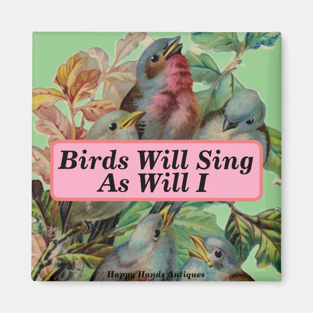 Imán Mimán de Aves de Victoria (Frente)