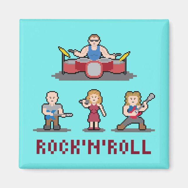 Imán Mimán de banda de rollo de Pixel (Frente)
