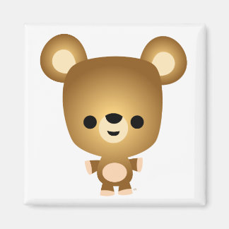 Imán Mimán de cubo de oso Personalizado suave