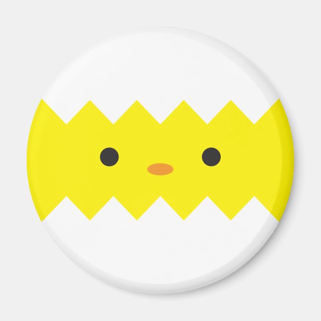 Imán Mimán de Frigorífico de Chick Hatchado (Frente)