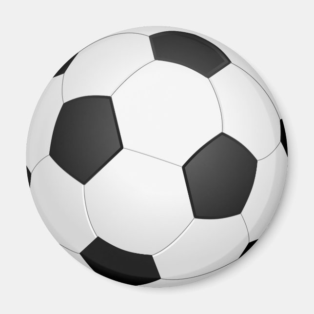 Imán Mimán de Ilustracion de fútbol de la pelota de fút (Frente)