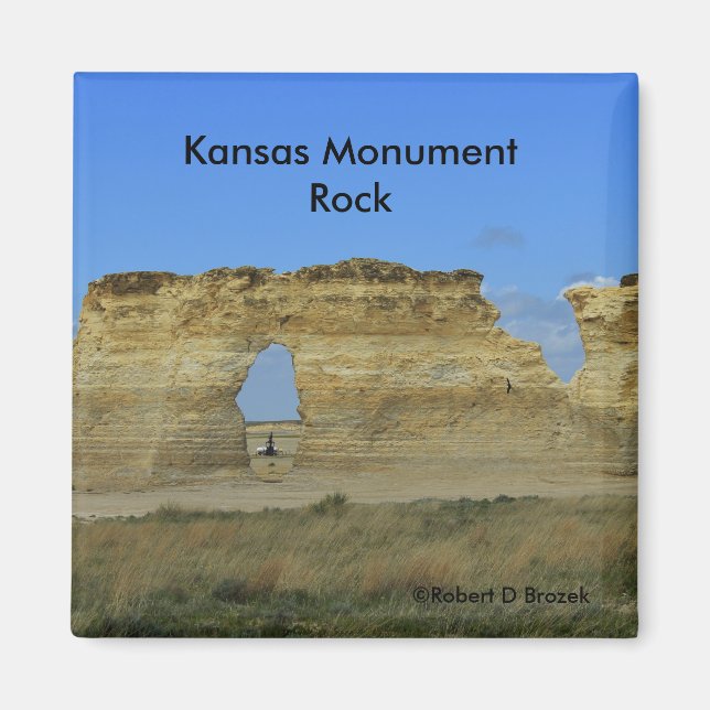 Imán Mimán de la Plaza de Rock del Monumento de Kansas (Frente)