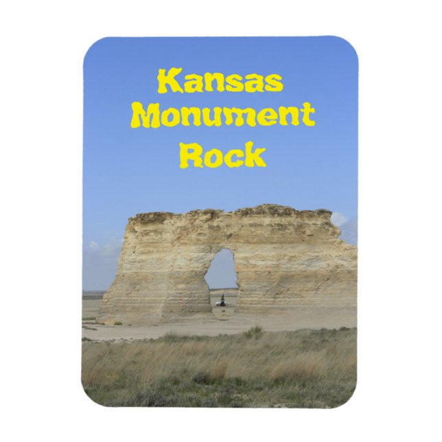 Imán Mimán de la Plaza de Rock del Monumento de Kansas (Vertical)
