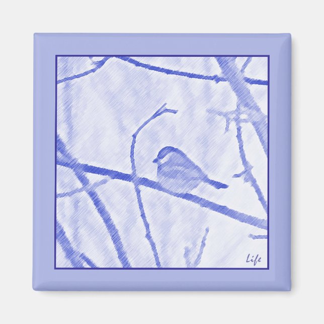 Imán Mimán de la vida de las chickadee (Frente)