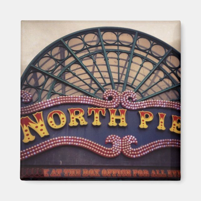 Imán Mimán de muelle del norte de Blackpool (Frente)