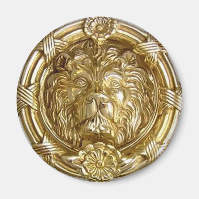 Imán Mimán de oro de los leones (Frente)