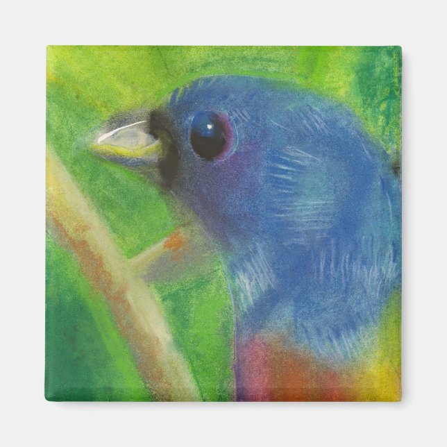 Imán Mimán de pájaro de primavera (Frente)