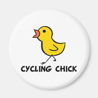 Imán Mimán de pollo en bicicleta