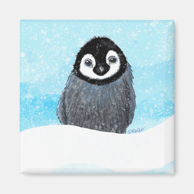 Imán Mimán de polluelos de pingüino (Frente)