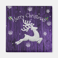 Mimán de renos de Navidades púrpura rusos