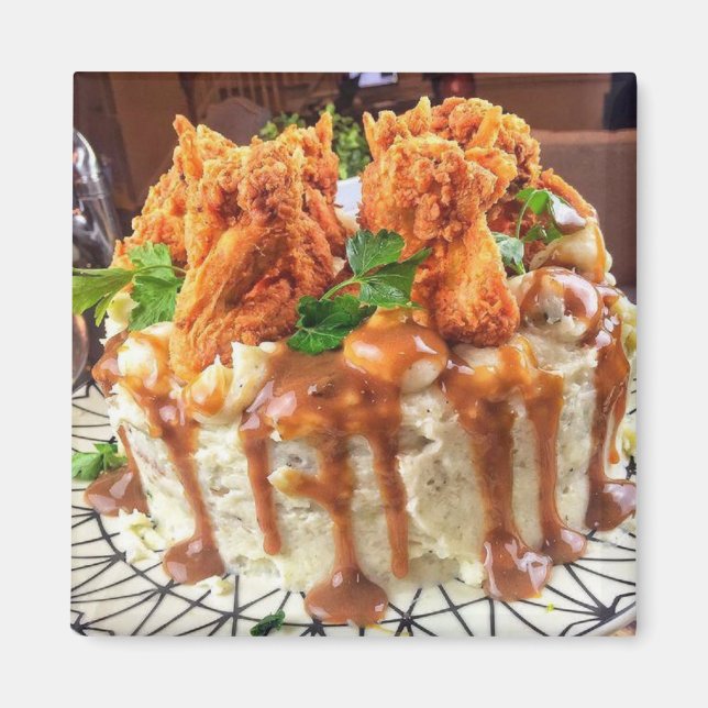 Imán Mimán de tarta para la cena de pollo (Frente)