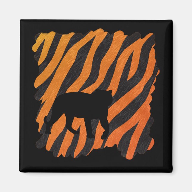 Imán Mimán de tigres salvajes (Frente)