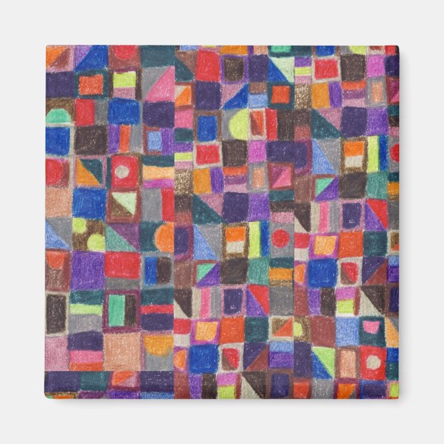 Imán Mimán de trabajo en mosaico (Frente)