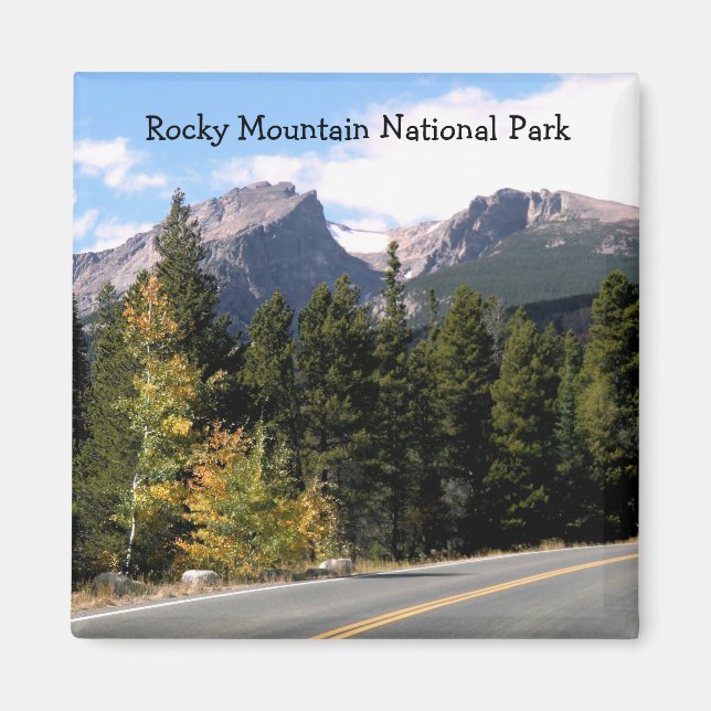 Imán Mimán del Parque Nacional de las Montañas Rocosas (Frente)