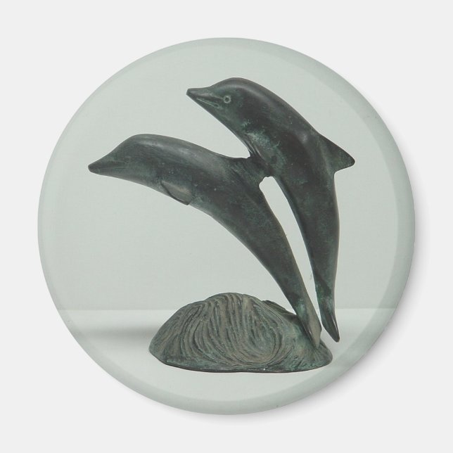 Imán Mimán DOLPHINS - redondo (Frente)