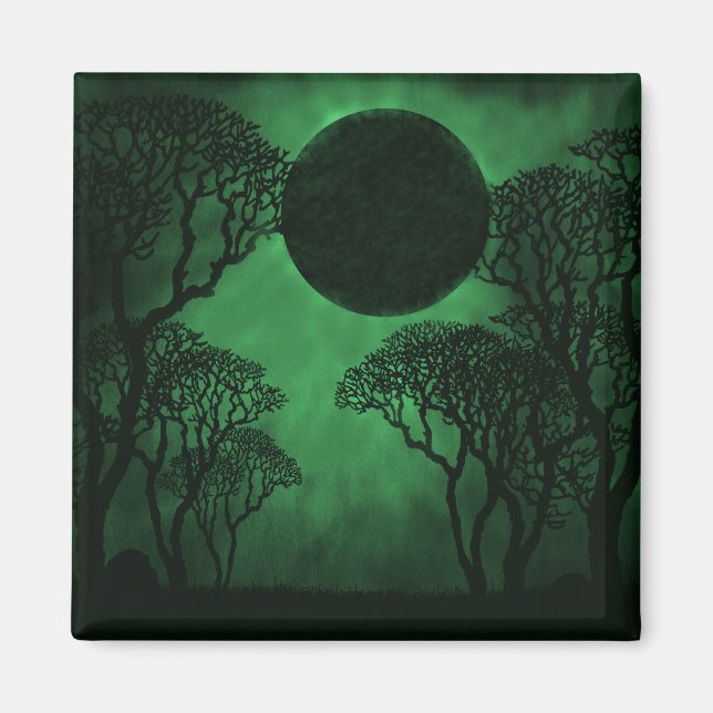 Imán Mimán Eclipse de Bosque Oscuro, Verde (Frente)