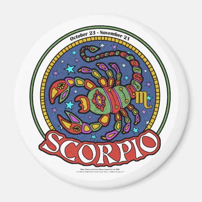 Imán Mimán grande Escorpio NP (Frente)