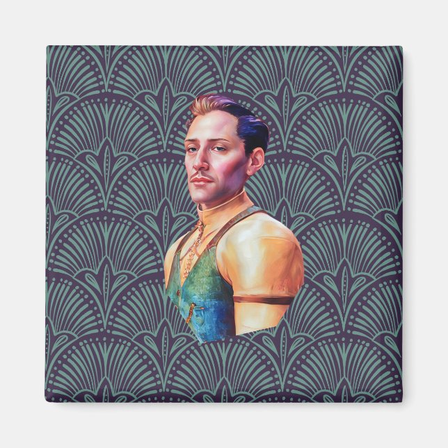 Imán Mimán masculino más joven (Frente)