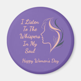 Imán Mimán morado Inspirador personalizado