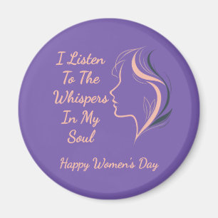 Imán Mimán morado Inspirador personalizado