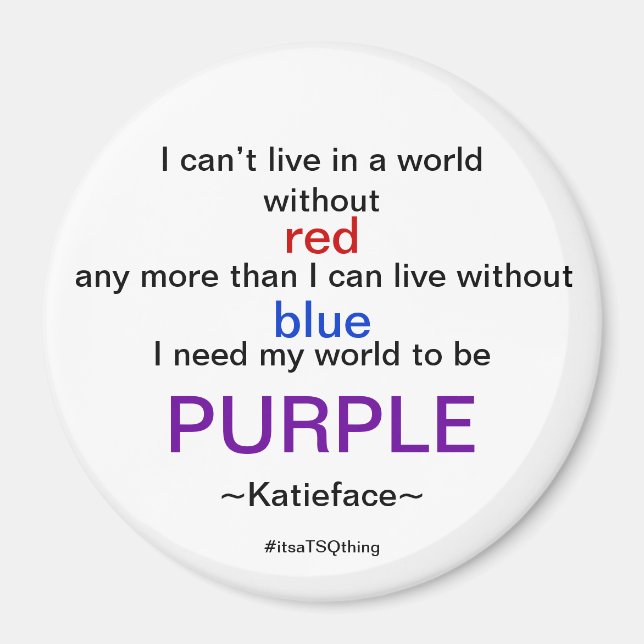 Imán Mimán púrpura (Frente)