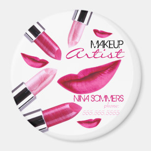 Imán Mimán redondo de artista de maquillaje