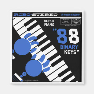 Imán Mimán "ROBOT PIANO" del Lago Otoño