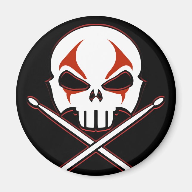 Imán Mimanes de tambor de imanes Metalizado pesados y r (Frente)