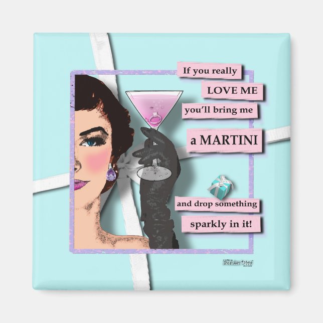 Imán Mimanes - Diamantes y Martinis (Frente)