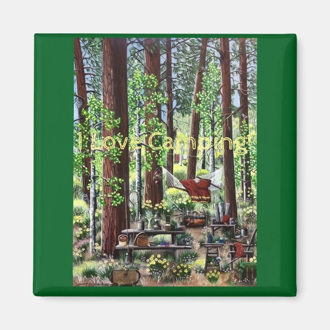 Imán Mimbre de camping (Frente)