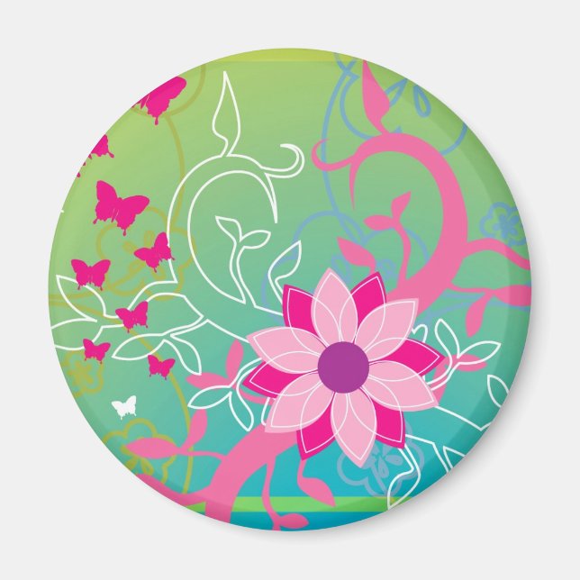 Imán Mimbre de primavera (Frente)