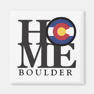 Imán Mimbre HOME Boulder Colorado 4x4"