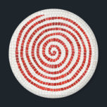 Imán Mimbre redondo MOSAICO DE PINWHEEL<br><div class="desc">Este diseño original de molinillo fue pintado a mano con acuarelas para parecerse a un mosaico de piedra. ** Si quieres transferir este diseño a otro tipo de producto, forma o tamaño, por favor revisa mi tienda primero para ver si ya he hecho uno, porque me he encontrado con él...</div>