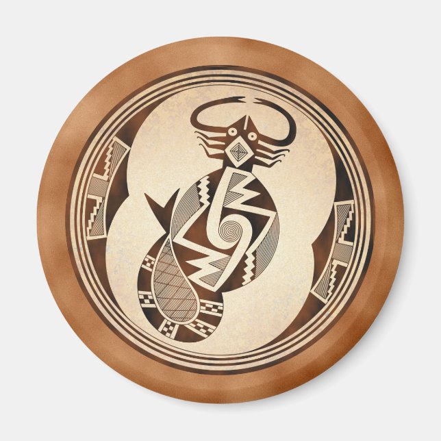 Imán Mimbres Scorpion-Raven (Frente)