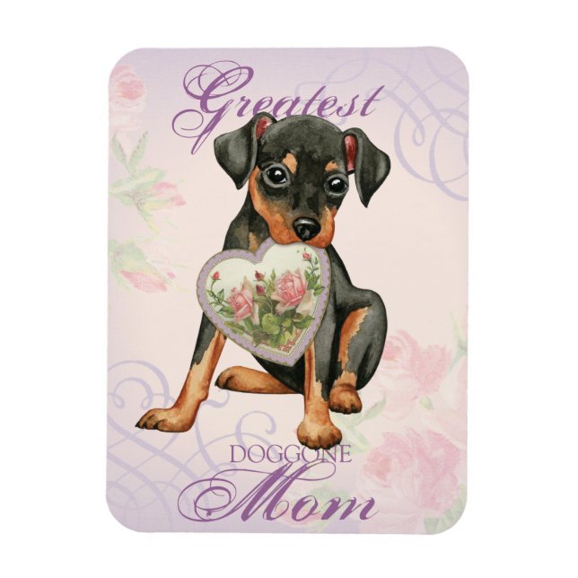 Imán Min Pin Heart Mom (Vertical)