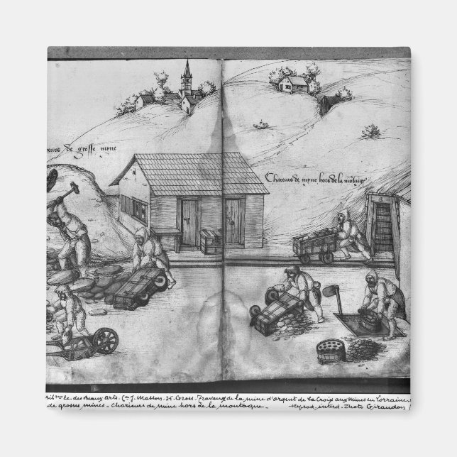 Imán Mina de plata de La Croix-aux-Mines (Frente)