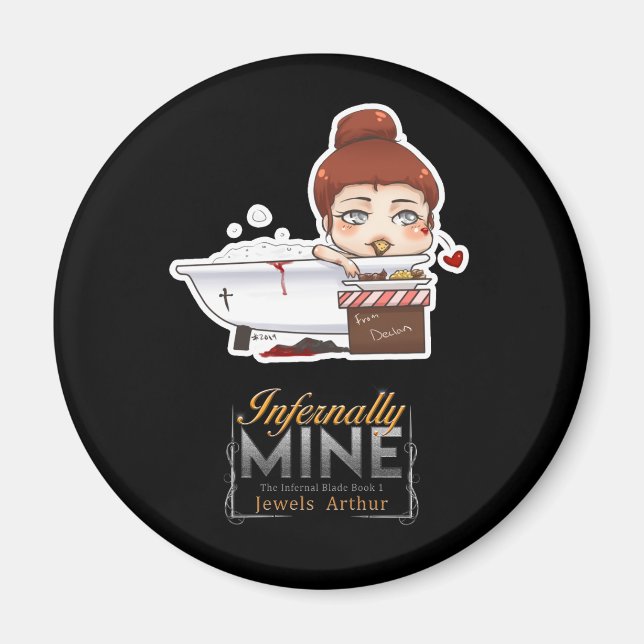 Imán Mina infernal de Jewels Arthur Mara Chibi Magnet (Frente)