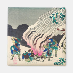Imán Minamoto no Muneyuki Ason por Katsushika Hokusai