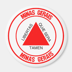 Imán Minas Gerais Round Emblem