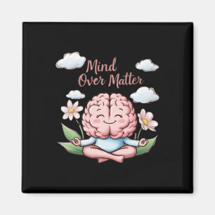 Imán Mind Over Personalizado Brain Pegatina