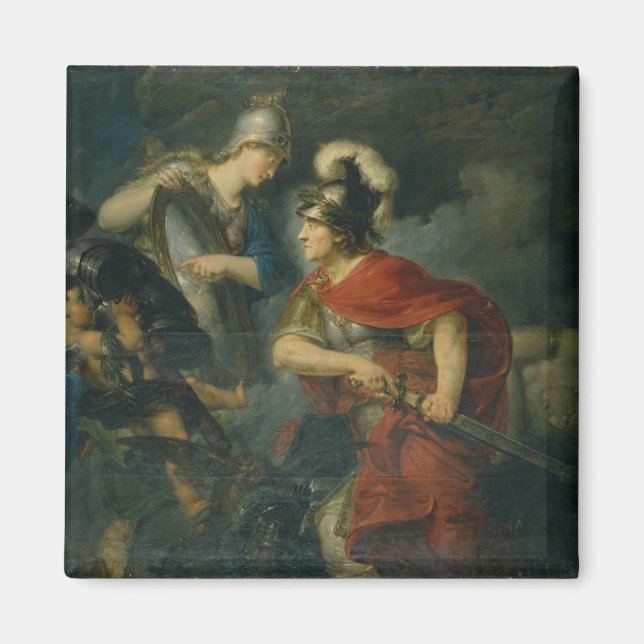 Imán Minerva muestra su envidia en el Escudo pulido (Frente)